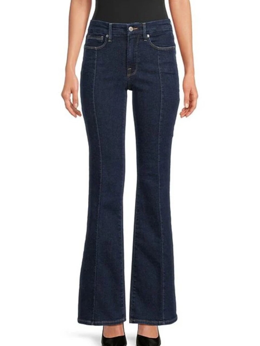 New Good American Good Legs Flare Jeans 0